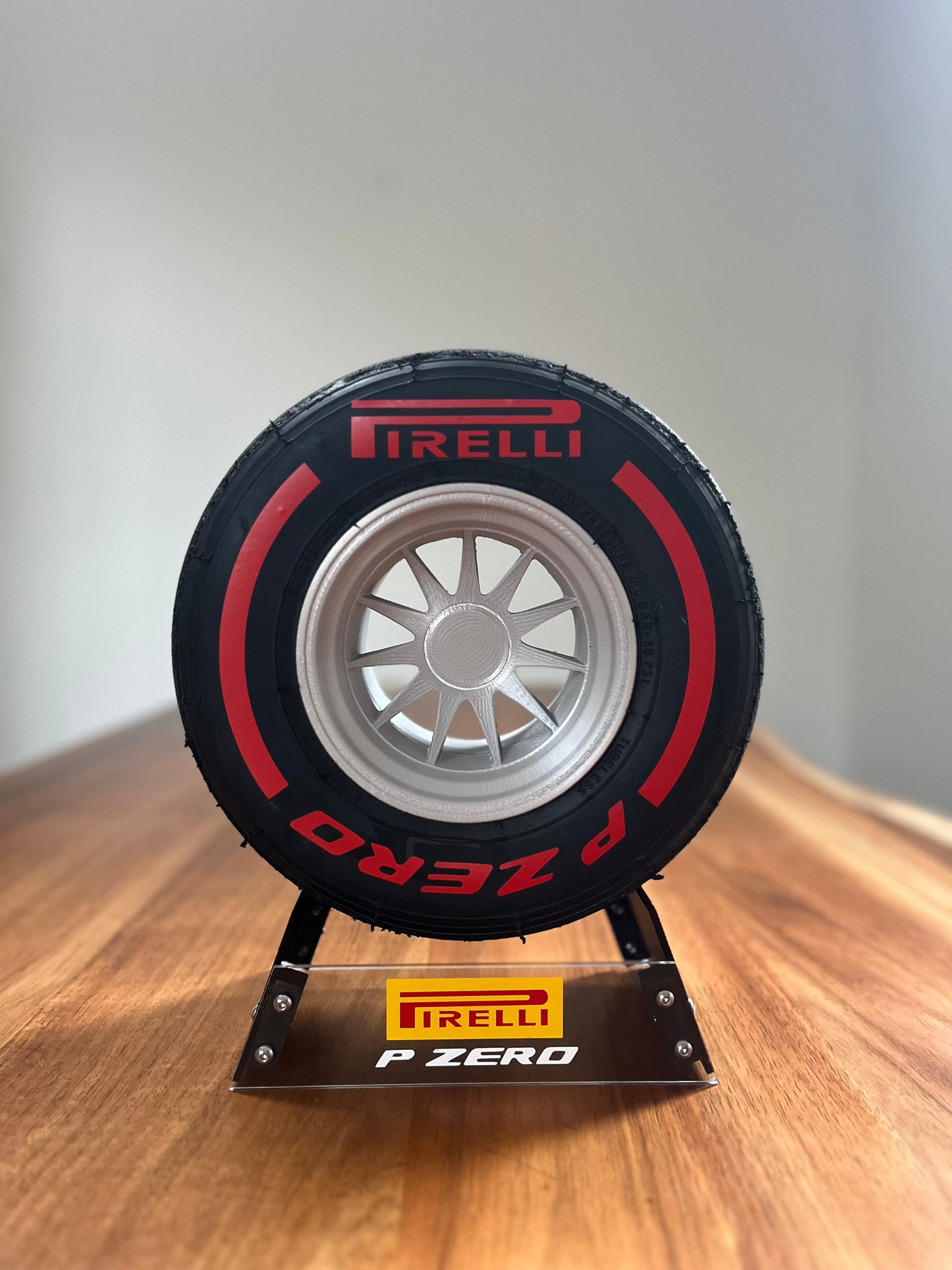 Pirelli Soft F1 Tyre with Stand