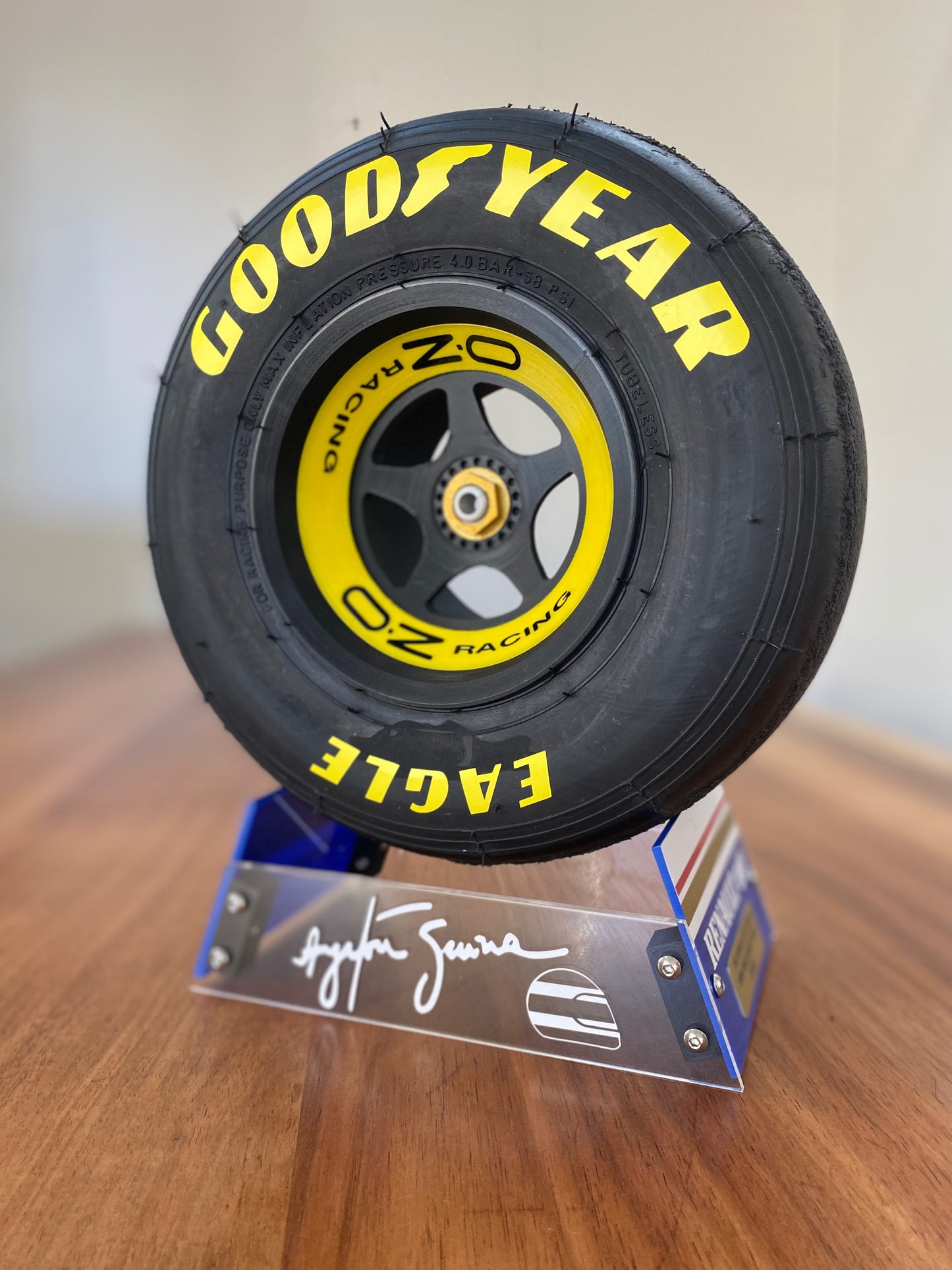 Ayrton Senna Williams FW16 Limited Edition F1 Replica Wheel and Stand