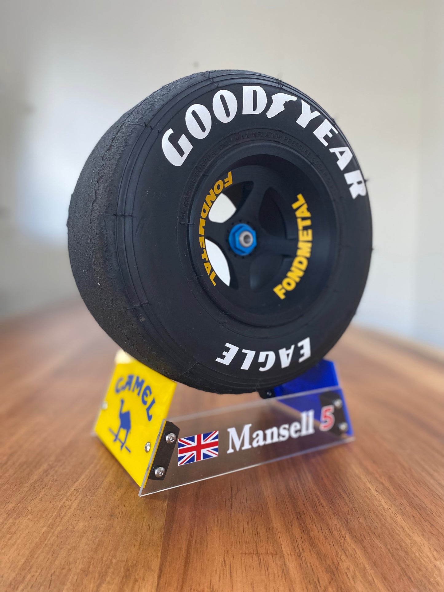 Nigel Mansell's Williams FW14B Limited Edition F1 Replica Wheel and Stand