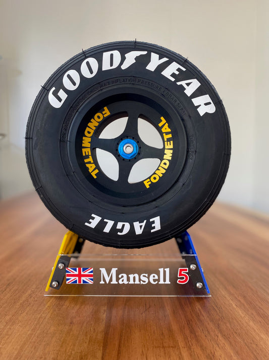 Nigel Mansell's Williams FW14B Limited Edition F1 Replica Wheel and Stand