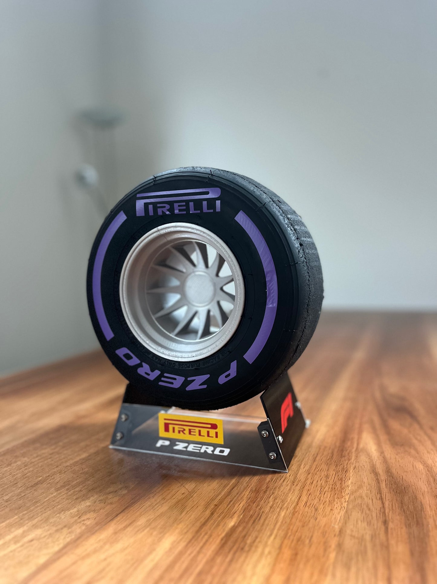 Pirelli Super Soft F1 Tyre with Stand