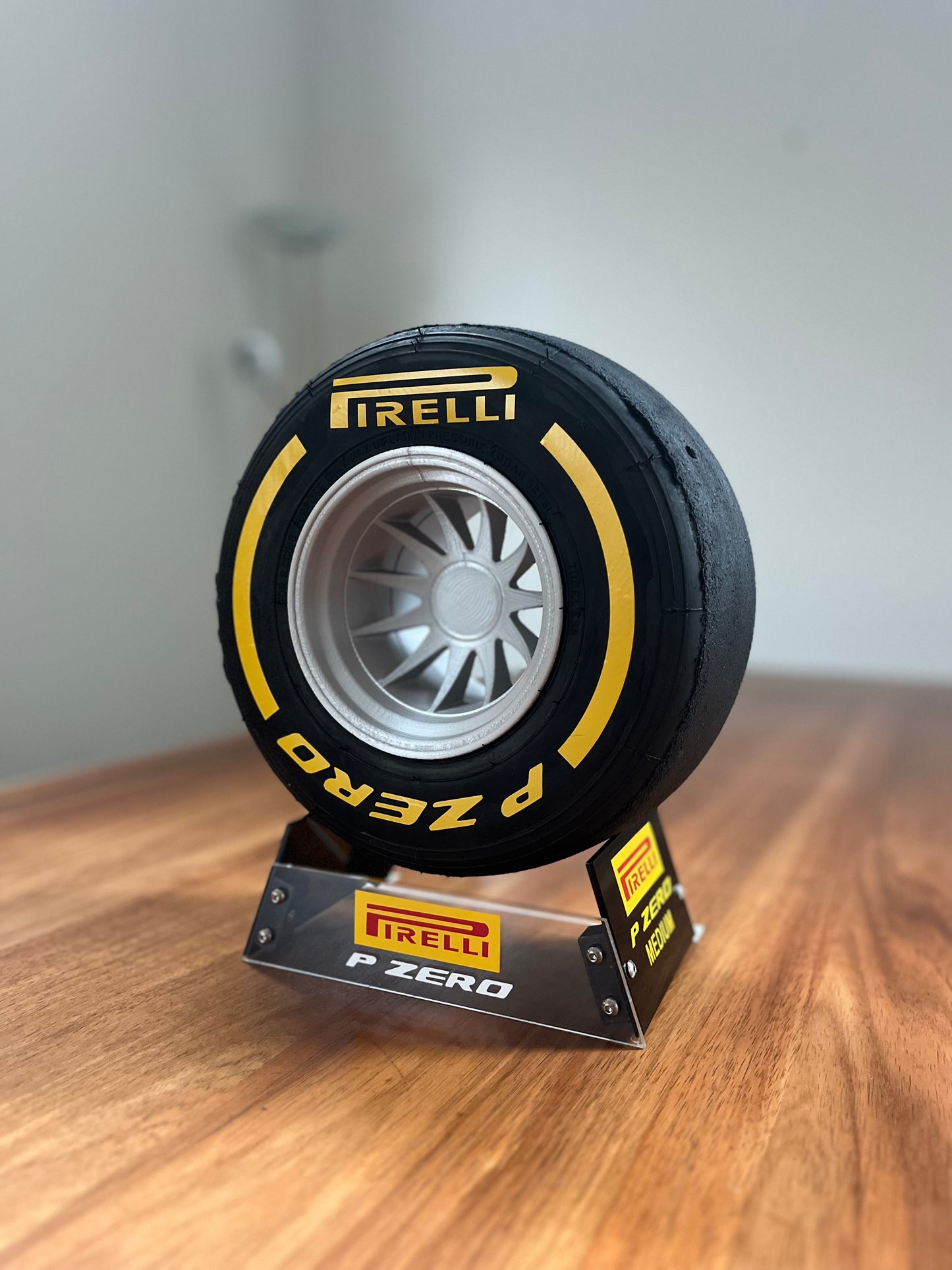 Pirelli Medium F1 Tyre with Stand