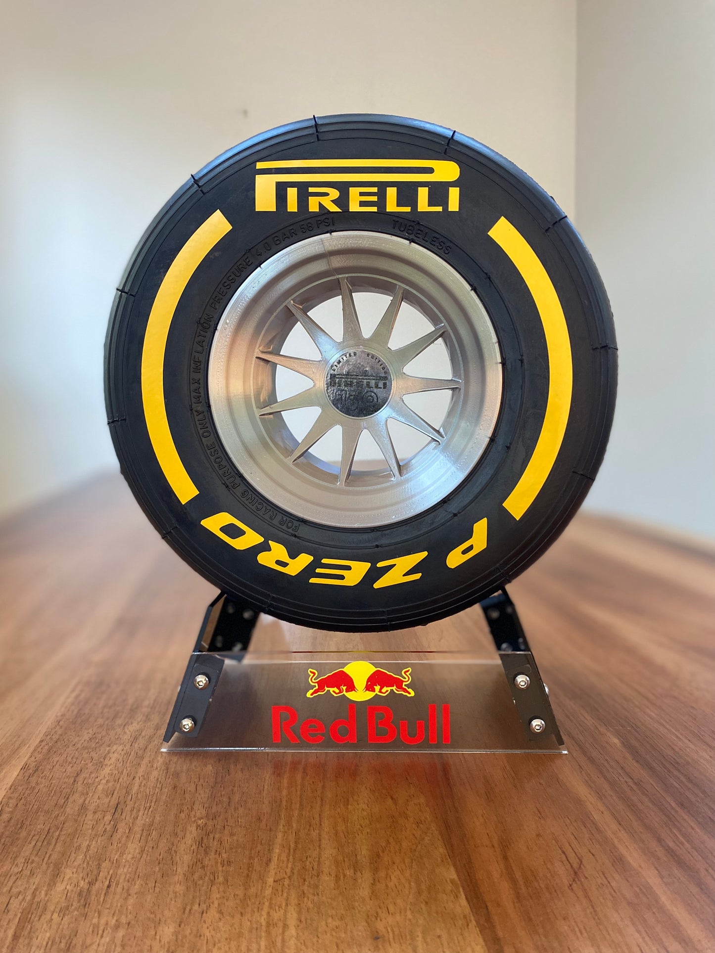 Dan Ricciardo (Red Bull) - F1 Tyre with Stand