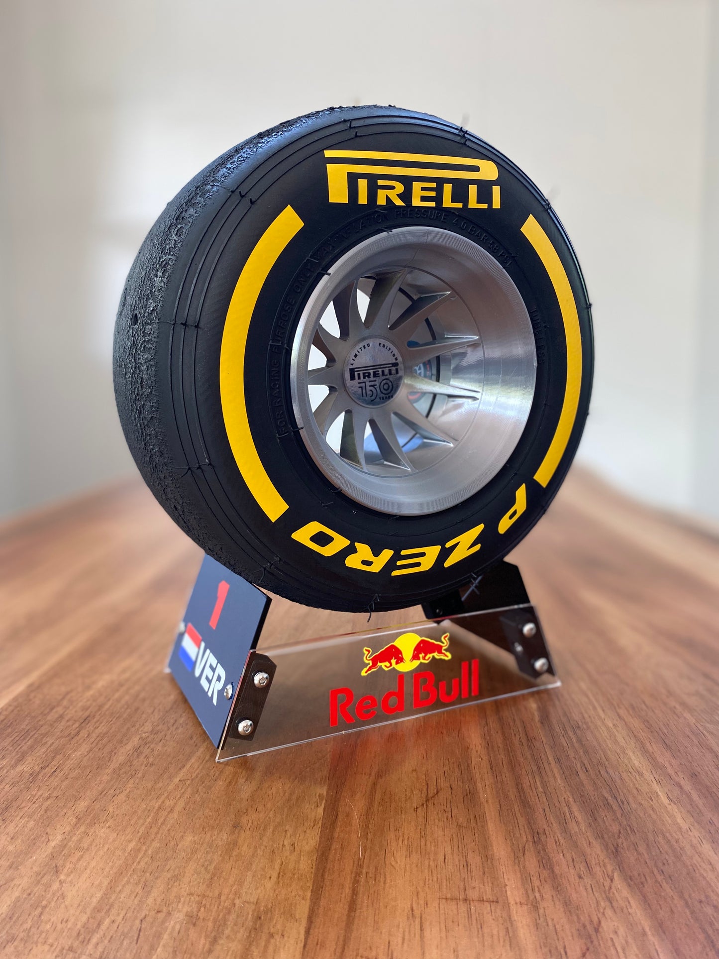 Max Verstappen (Red Bull) - F1 Tyre with Stand