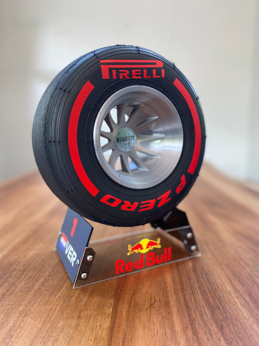 Max Verstappen (Red Bull) - F1 Tyre with Stand