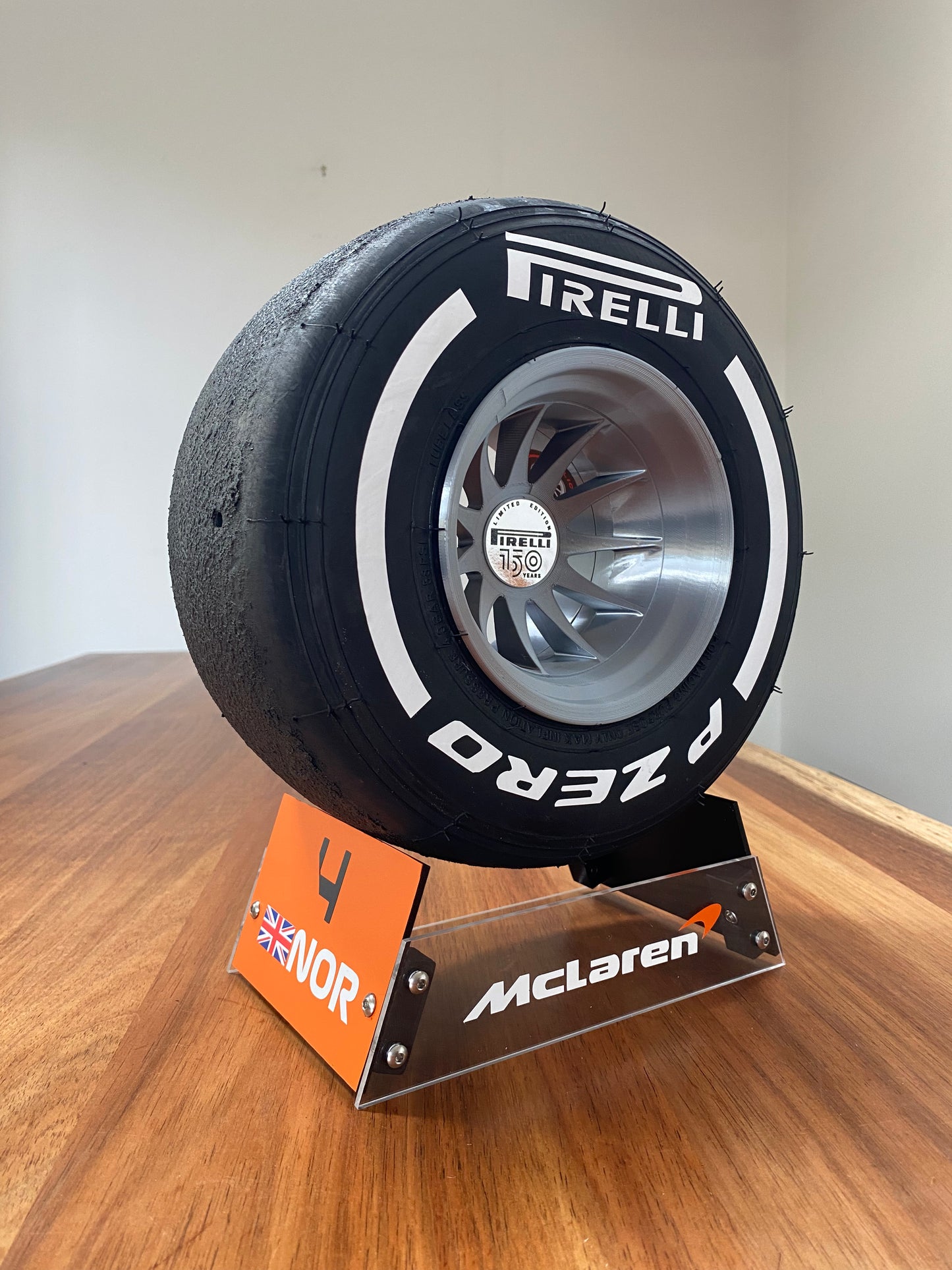 Lando Norris (McLaren) - F1 Tyre with Stand