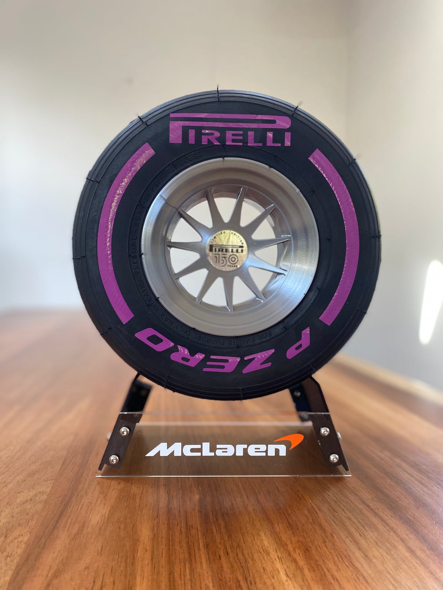 Lando Norris (McLaren) - F1 Tyre with Stand