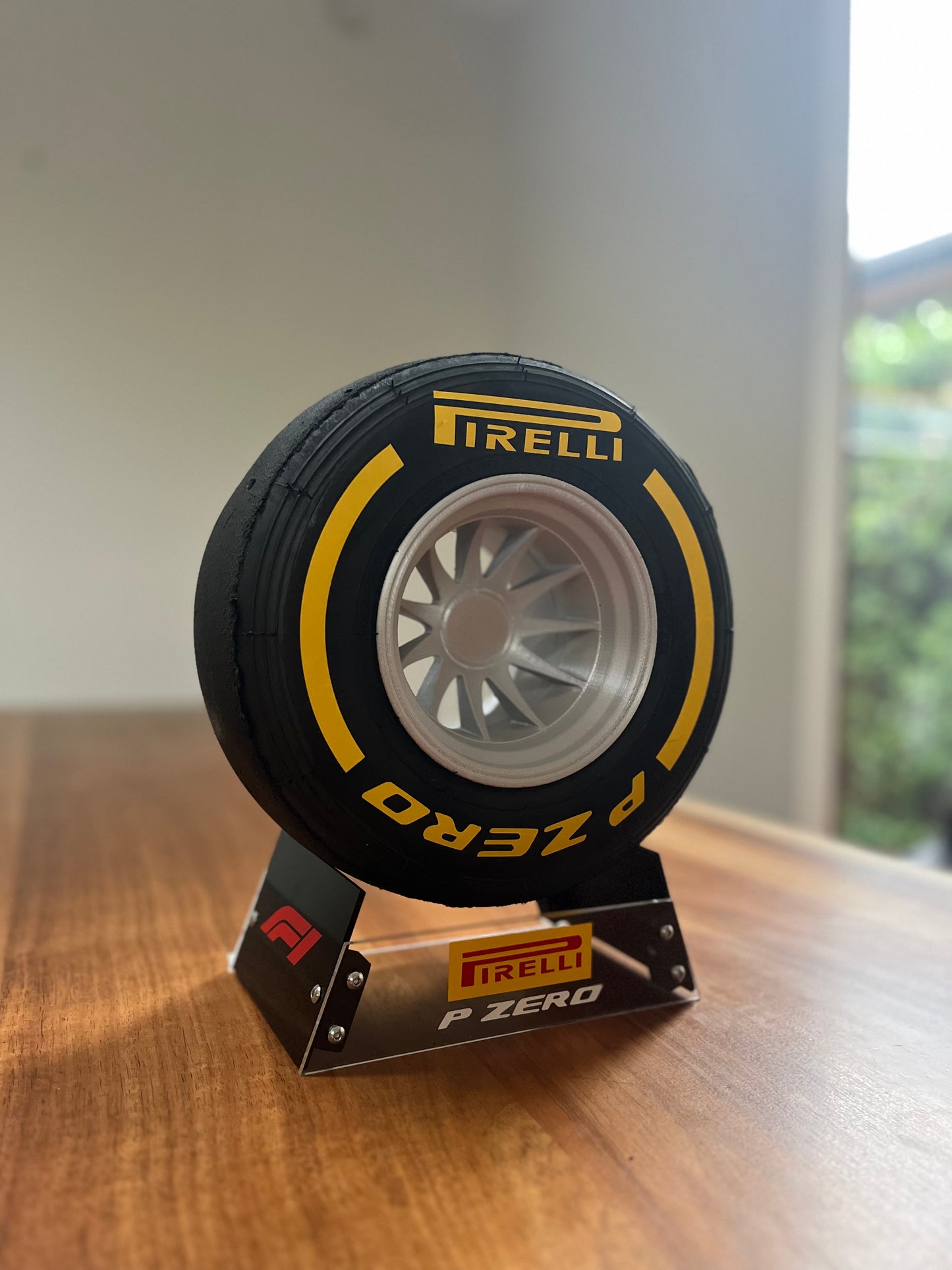 Pirelli Medium F1 Tyre with Stand