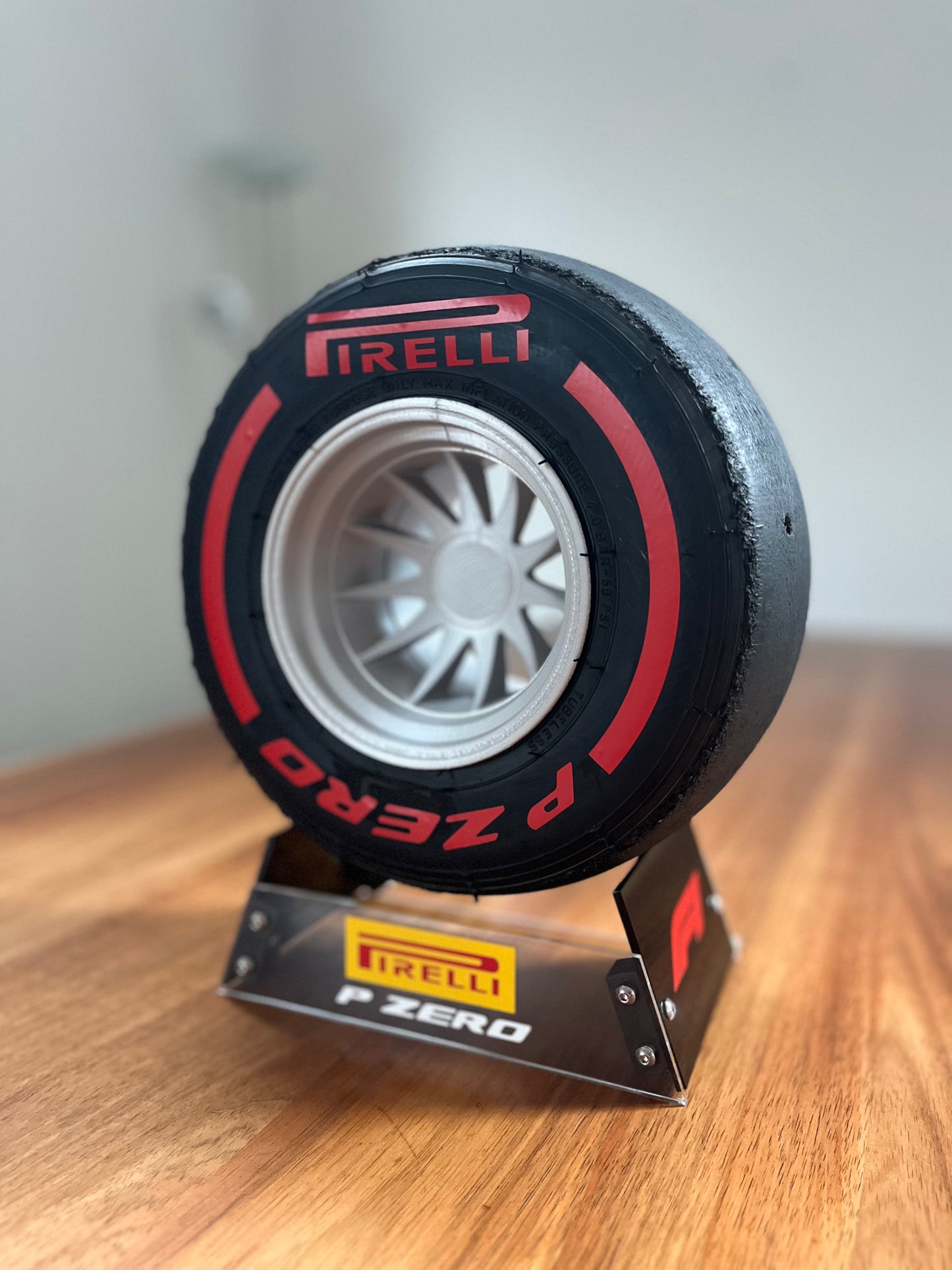 Pirelli Soft F1 Tyre with Stand