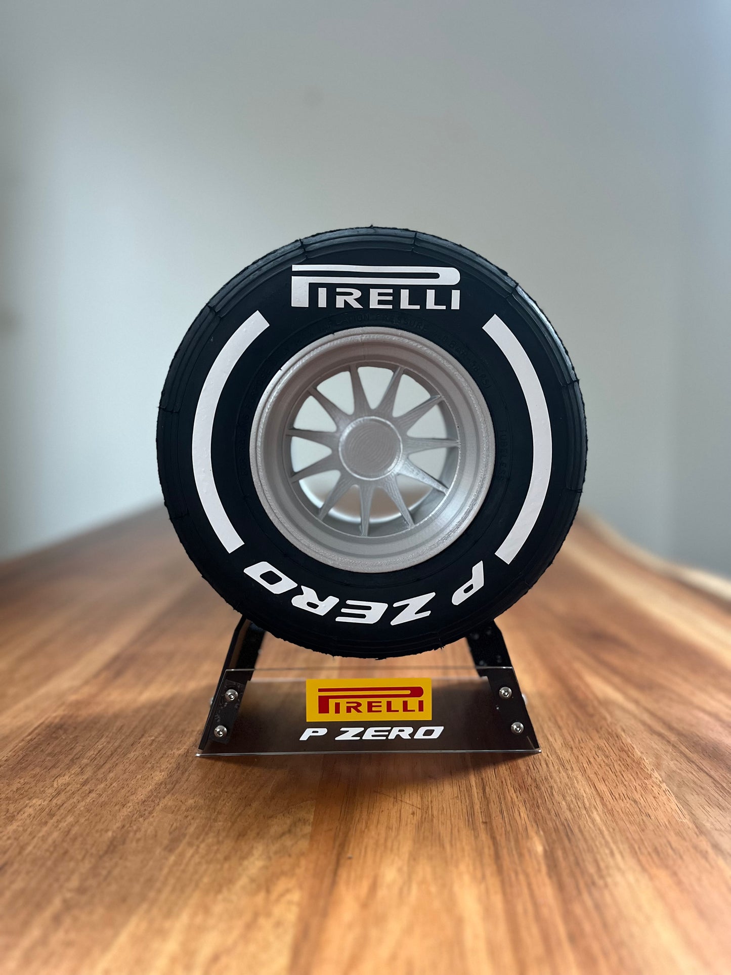 Pirelli Hard F1 Tyre with Stand