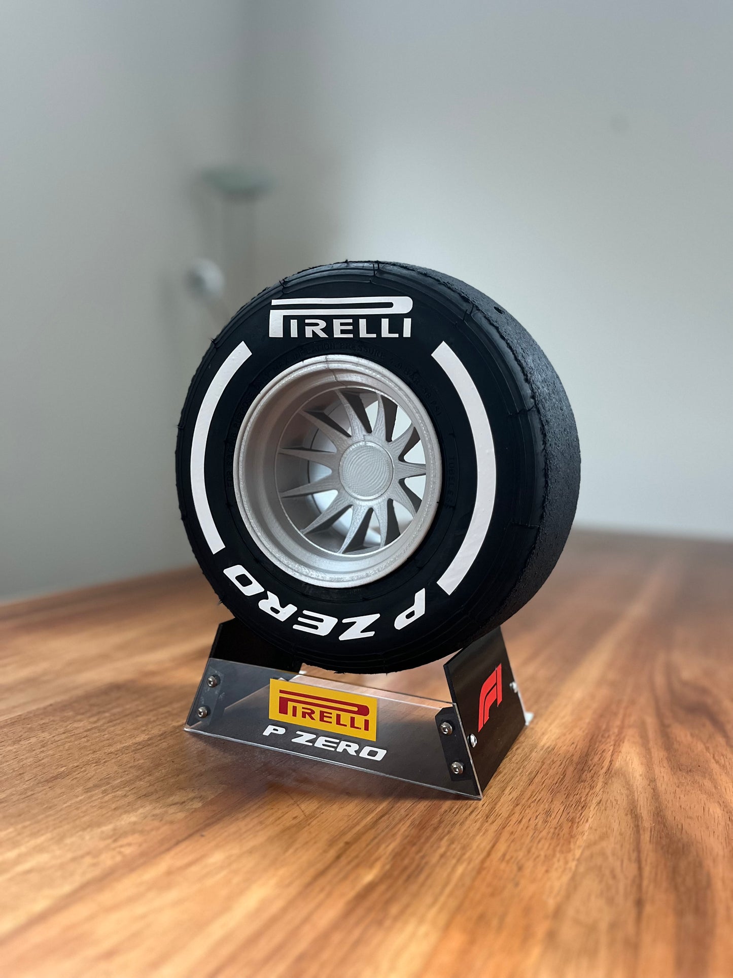 Pirelli Hard F1 Tyre with Stand