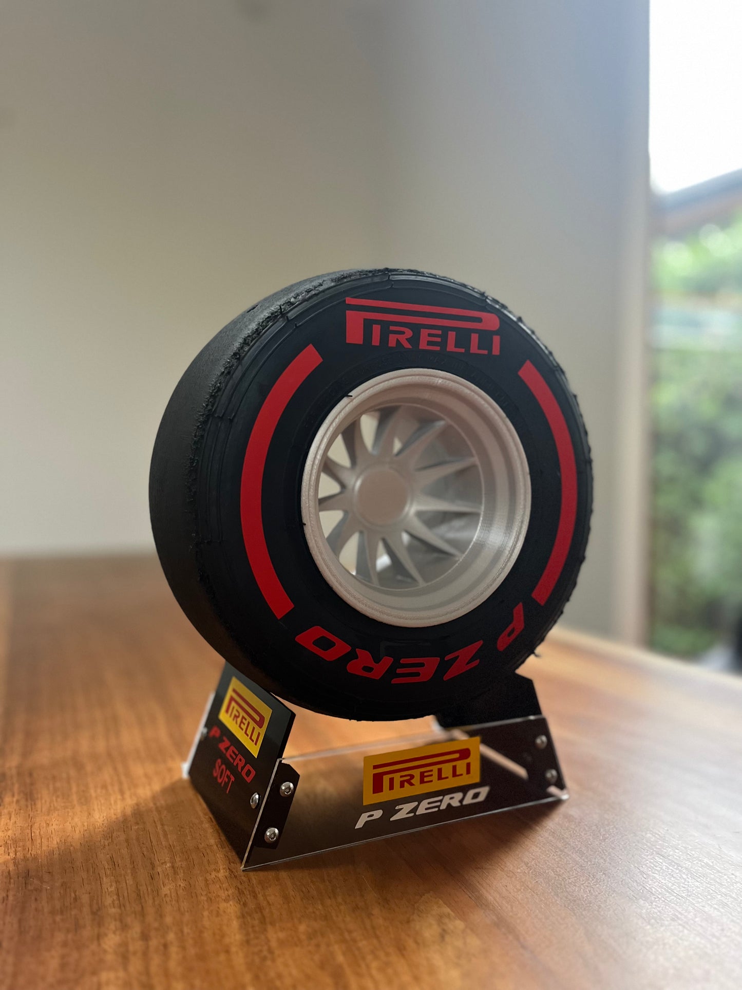 Pirelli Soft F1 Tyre with Stand