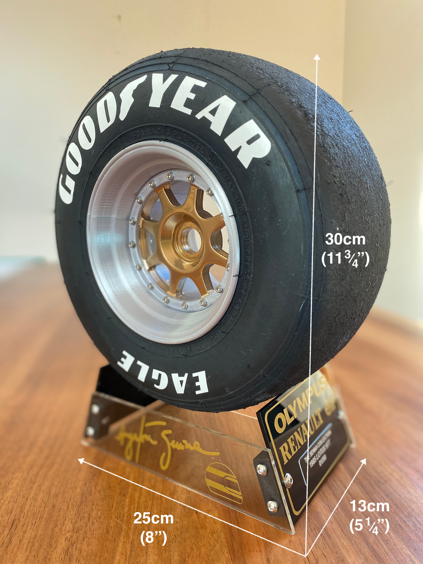 Ayrton Senna Lotus 97T Limited Edition F1 Replica Wheel and Stand