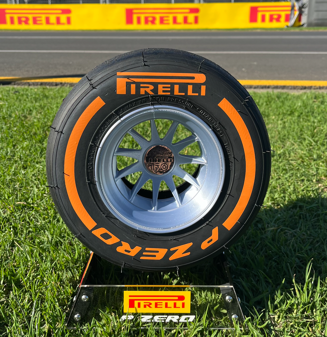 Pirelli Super Hard F1 Tyre with Stand