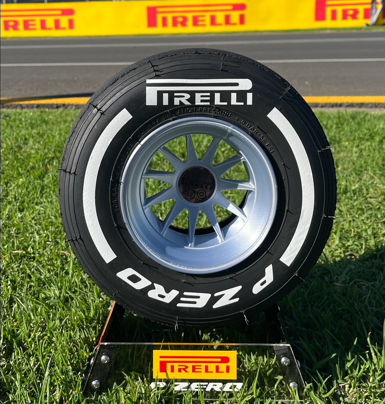 Pirelli Hard F1 Tyre with Stand