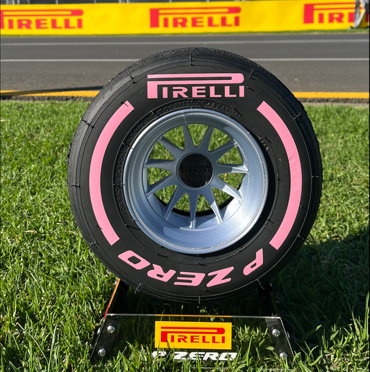 Pirelli Hyper Soft F1 Tyre with Stand