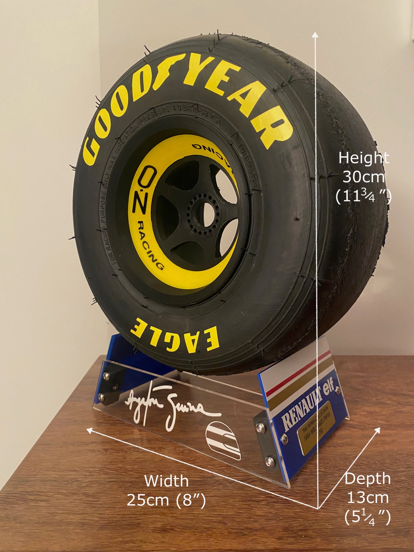 Ayrton Senna Williams FW16 Limited Edition F1 Replica Wheel and Stand